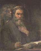 St Matthew and the Angel (mk05) Rembrandt